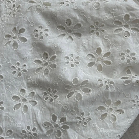 We The Free Mae Washed Eyelet Button Down Shirt size L - Picture 13 of 13